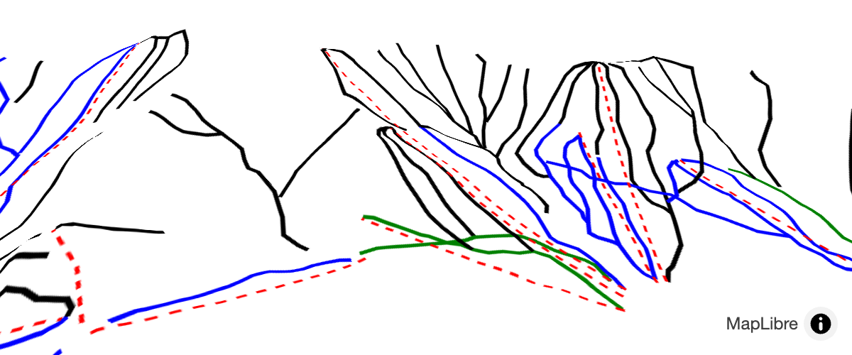 Create minimalist ski maps of your favorite ski resort.